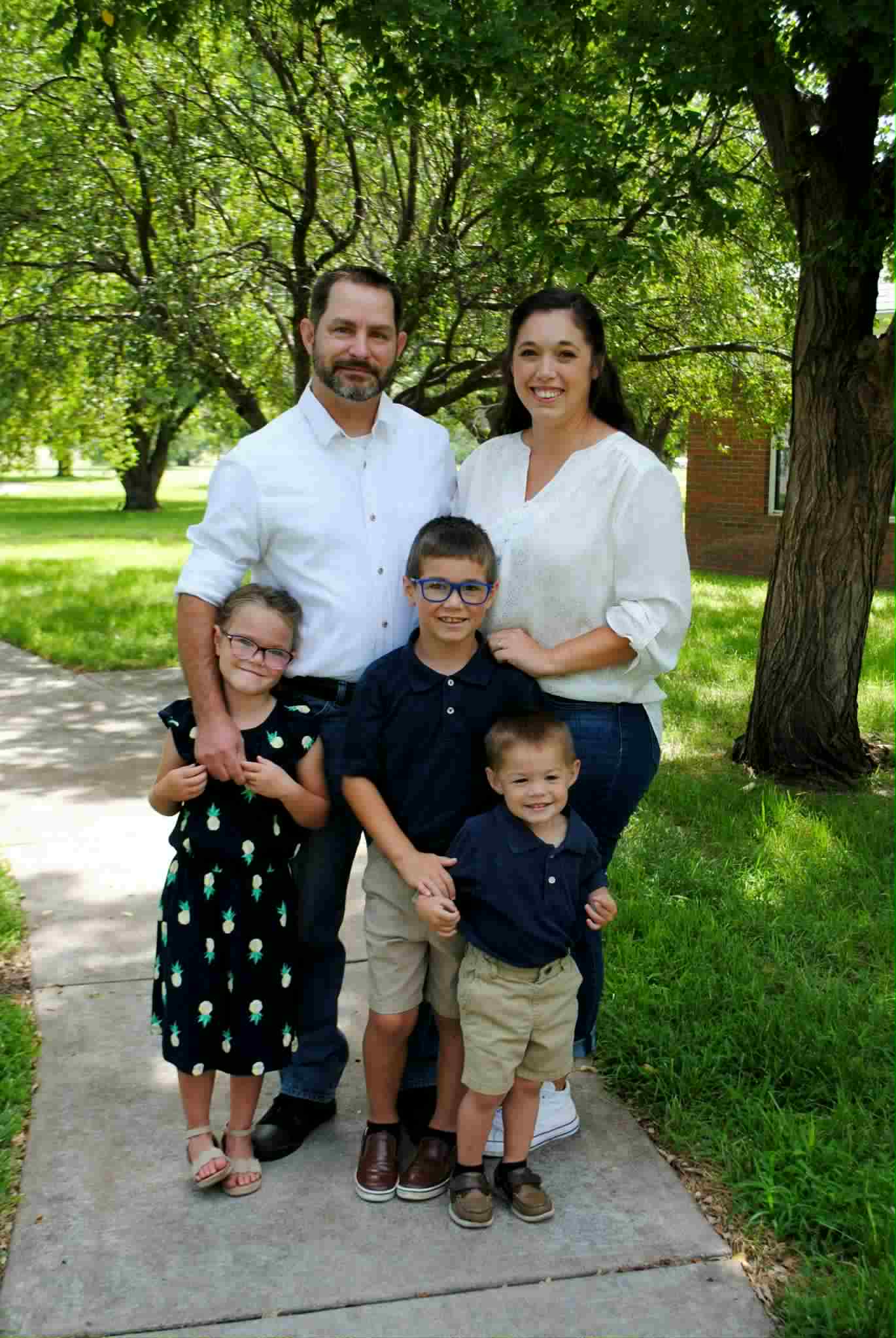 Mark Myers with his family